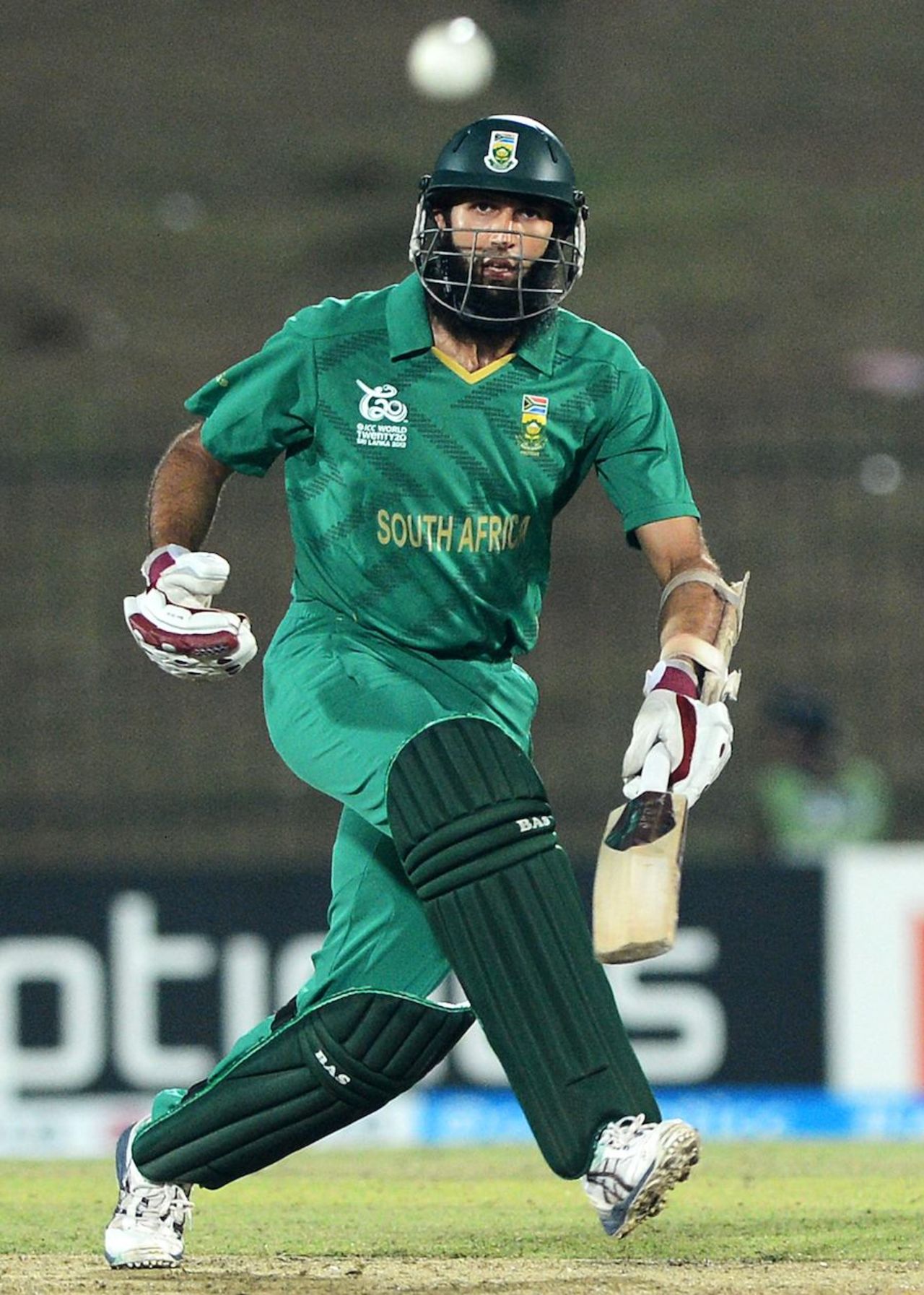 Hashim Amla was not out on 32, South Africa v Zimbabwe, World Twenty20 2012, Group C, Hambantota, September 20, 2012