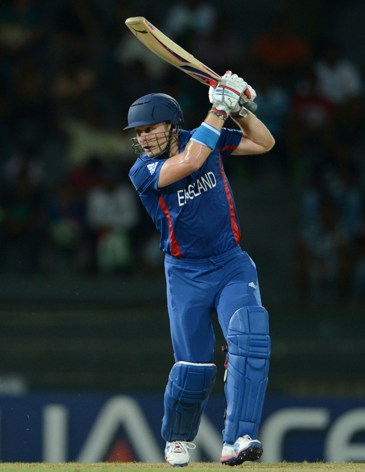 Luke Wright plays the ball on the off side, Afghanistan v England, World Twenty20 2012, Group A, Colombo, September 21, 2012