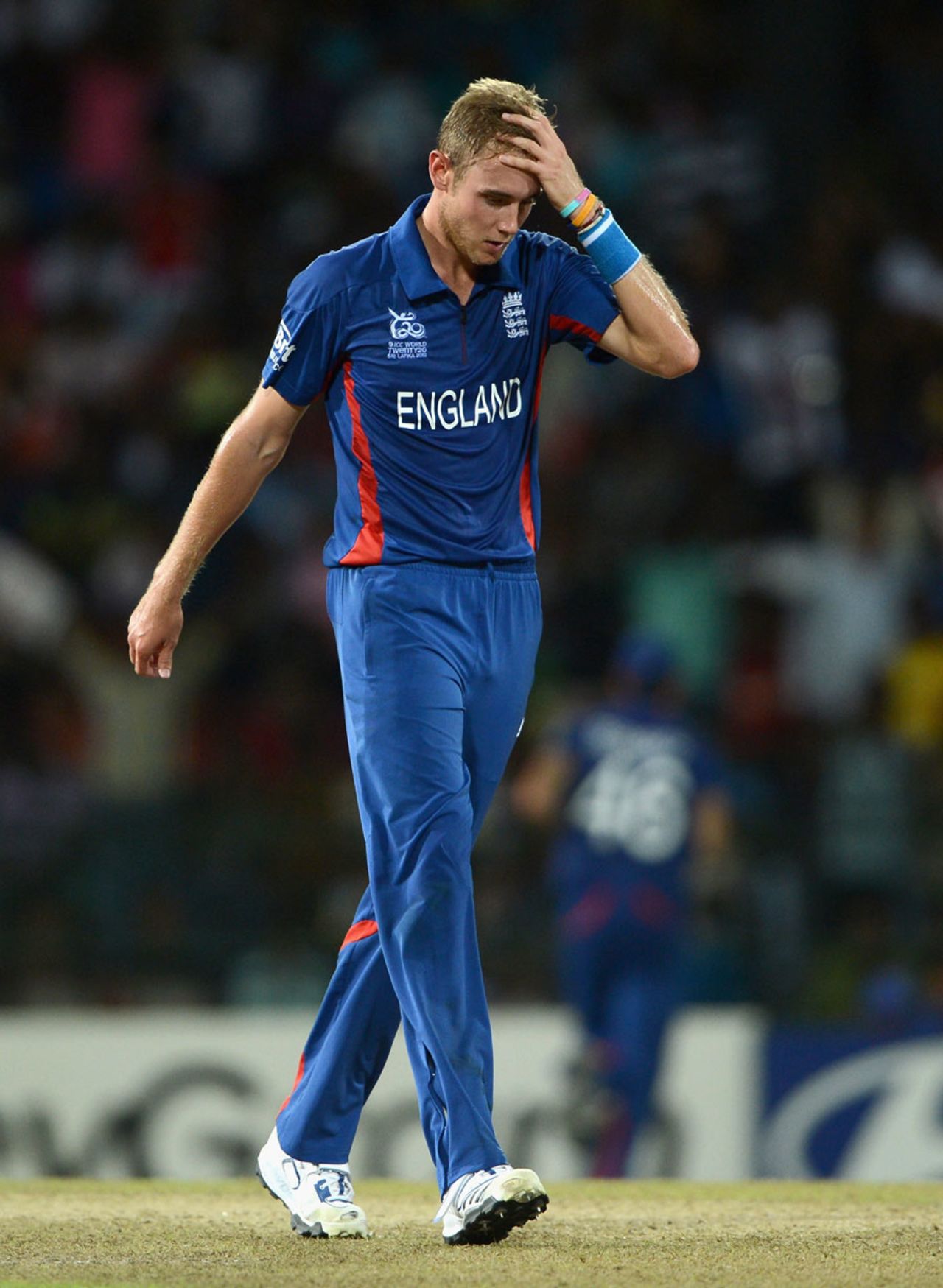 Stuart Broad was among the England bowlers to suffer, England v India, World Twenty20, Group A, Colombo