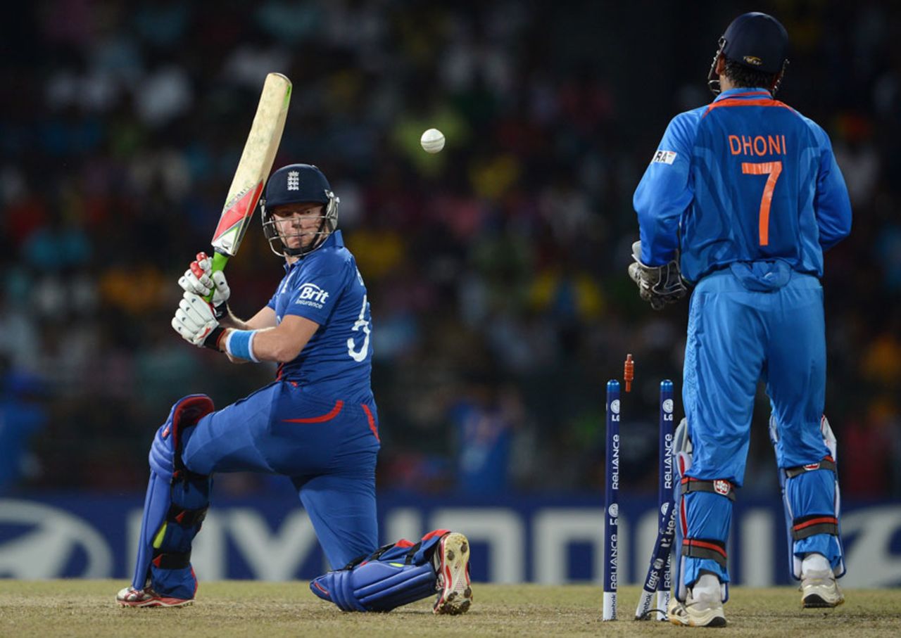 Jonny Bairstow failed to pick Piyush Chawla's googly, England v India, World Twenty20, Group A, Colombo