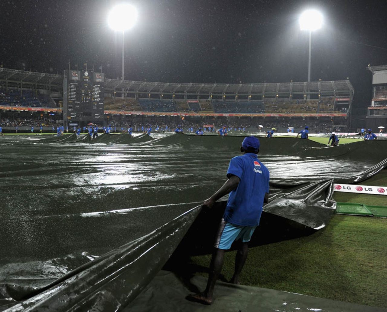 Rain forced an abandonment, Ireland v West Indies, World Twenty20 2012, Group B, Colombo, September 24, 2012