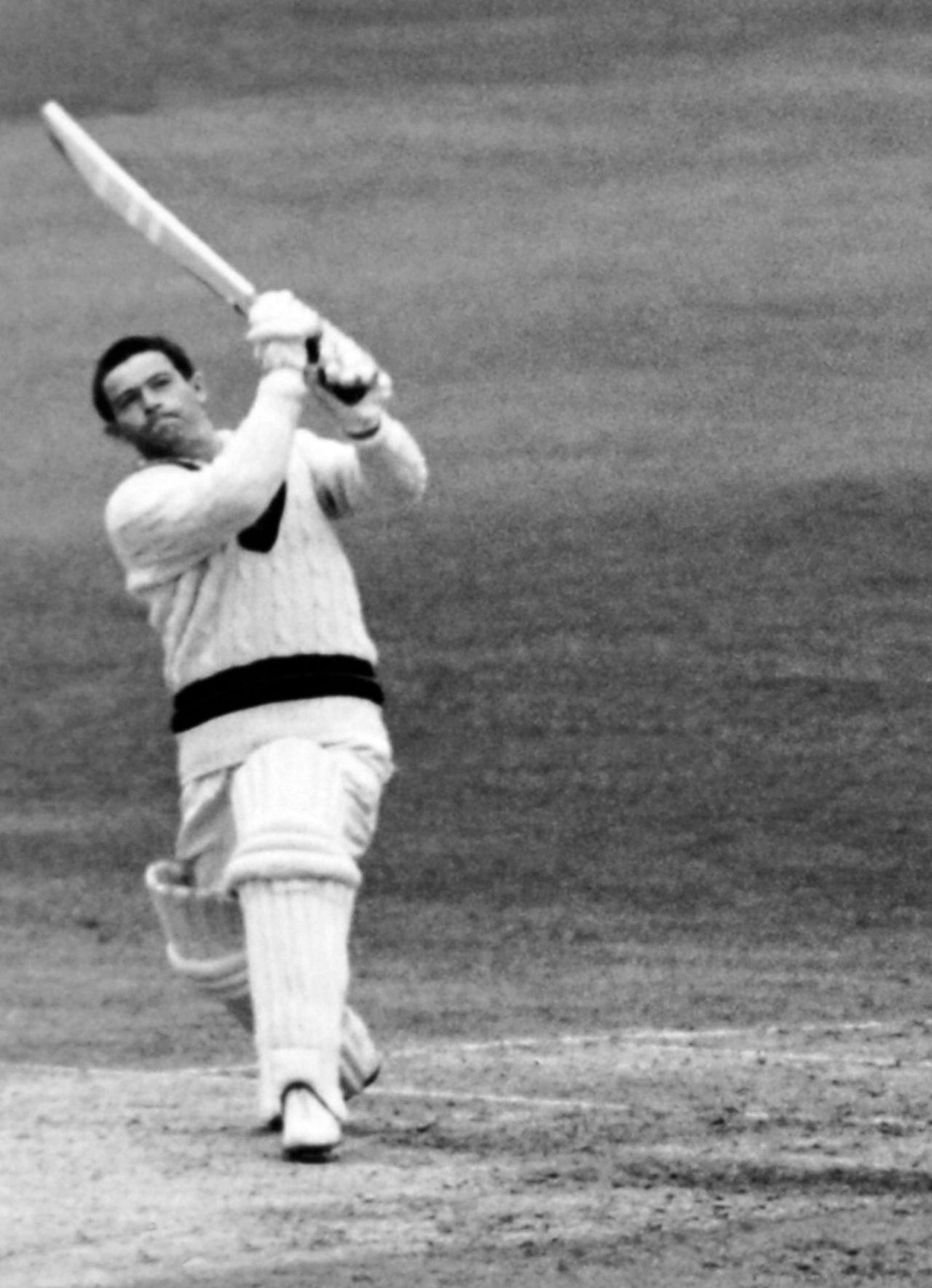 Harry Pilling goes over the leg side, Middlesex v Lancashire, Lord's, May 22, 1968