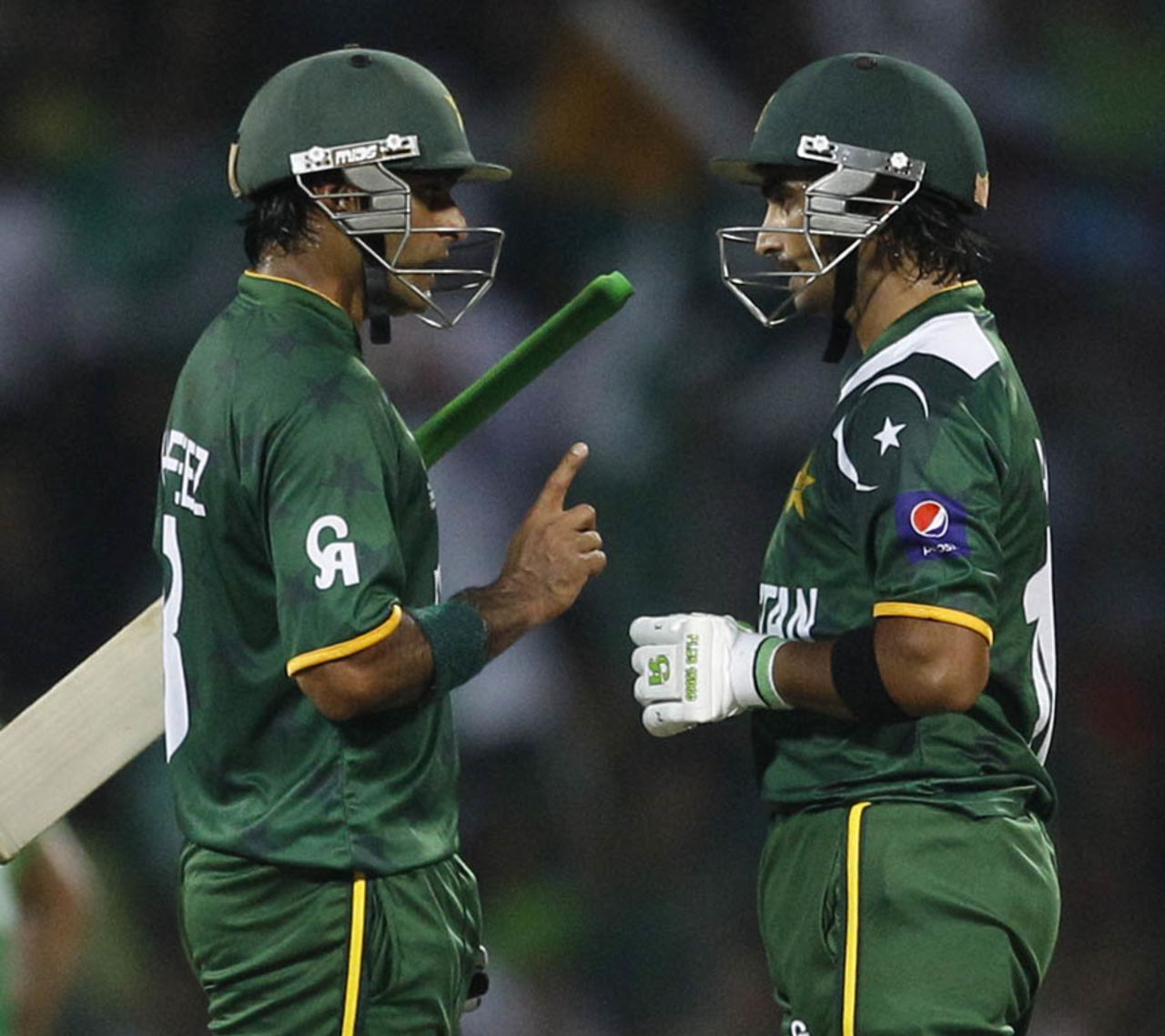 Mohammad Hafeez and Imran Nazir helped Pakistan to a strong start in their chase, Bangladesh v Pakistan, World Twenty20 2012, Group D, Pallekele, September 25, 2012