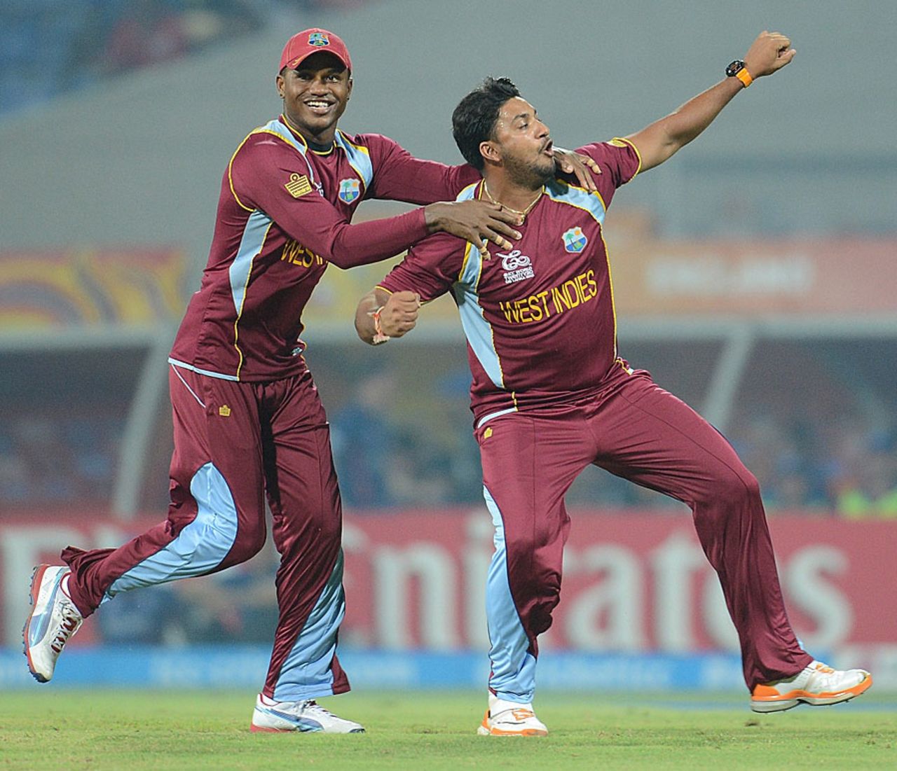 Ravi Rampaul took two wickets in the first over, England v West Indies, World Twenty20 2012, Super Eights, Pallekele, September 27, 2012