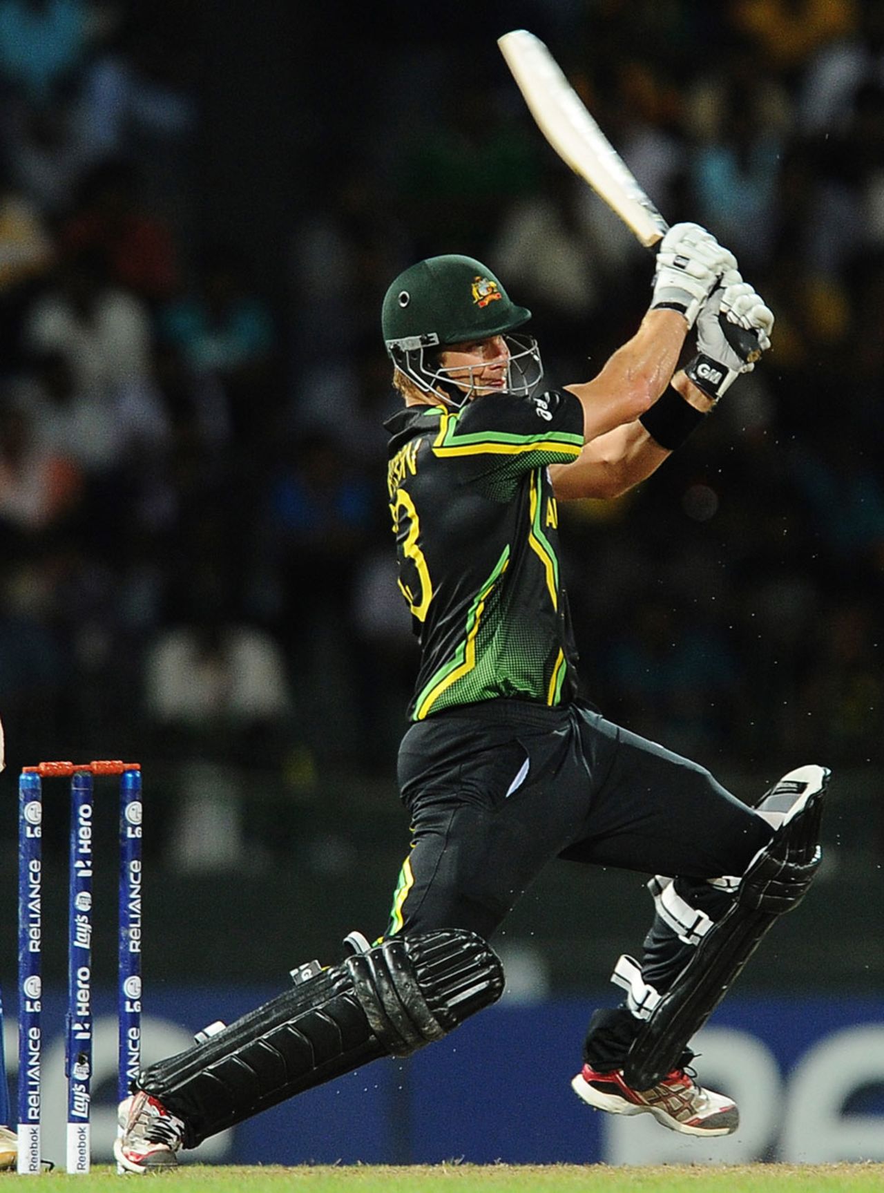 Shane Watson made fifty from 28 balls, Australia v India, World T20 2012, Colombo, September, 28, 2012