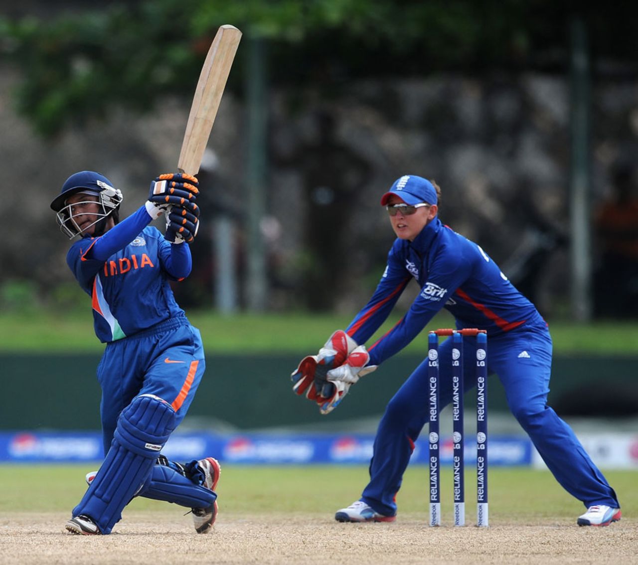 Poonam Raut struck six fours in her half-century, England Women v India Women, Women's World T20, Group A, Galle, September, 29, 2012