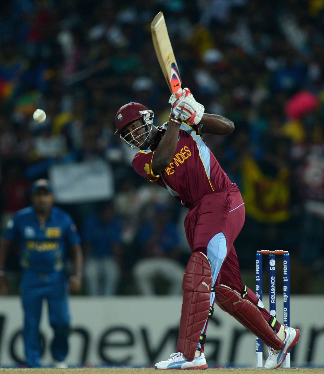 Andre Russell scored 19 off 14 balls, Sri Lanka v West Indies, Super Eights, World Twenty20 2012, Pallekele, September 29, 2012