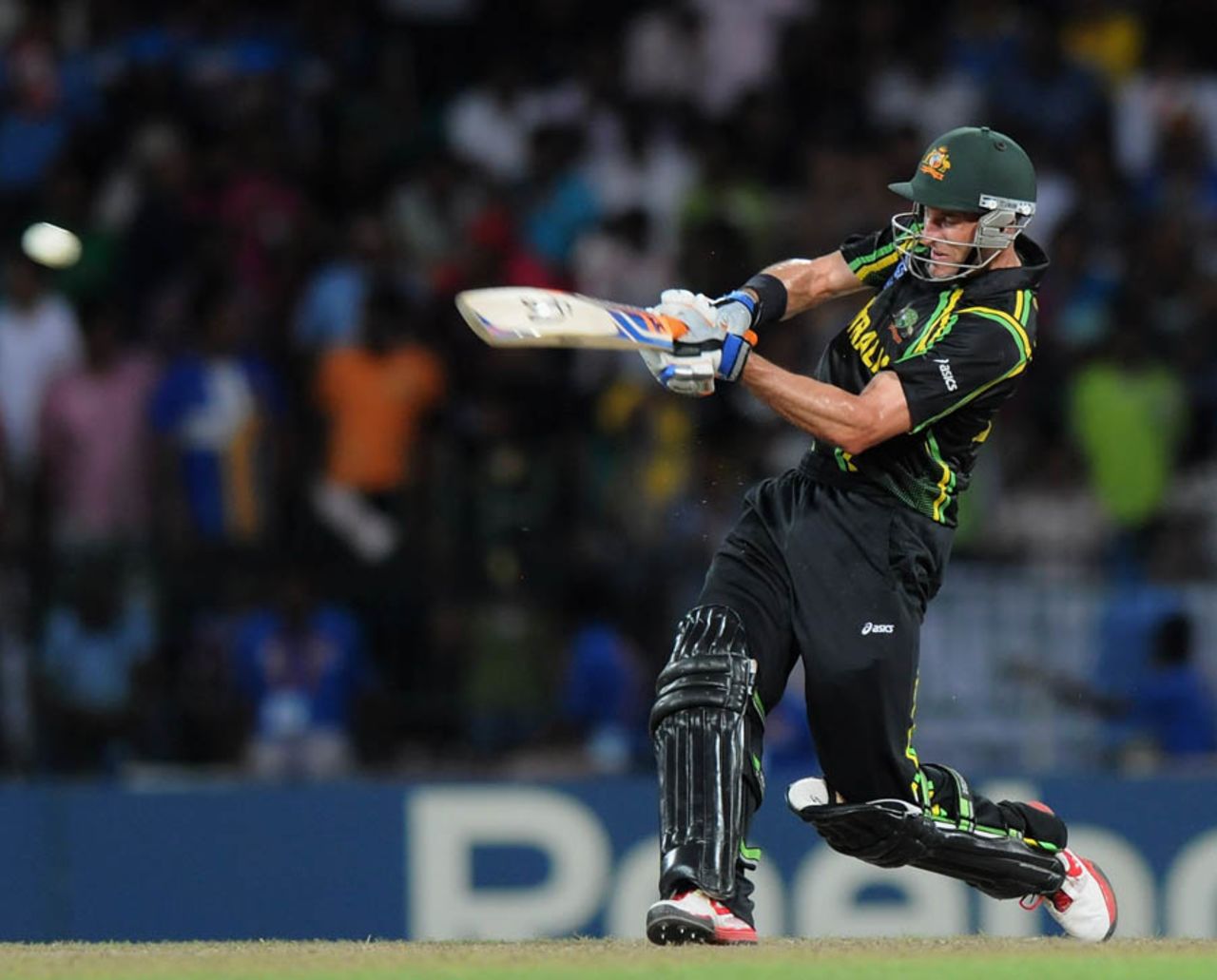 Michael Hussey saw Australia home, Australia v South Africa, Super Eights, World Twenty20, Colombo, September 30, 2012
