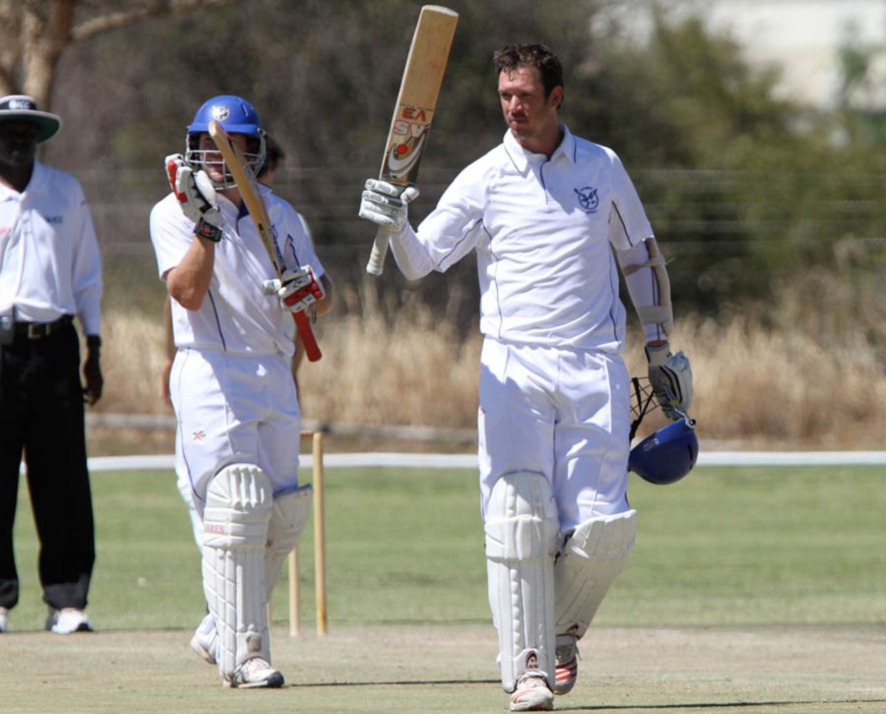 Gerrie Snyman scored a double-hundred, Namibia v Kenya, ICC Intercontinental Cup, 3rd day, Windhoek, October 1, 2012