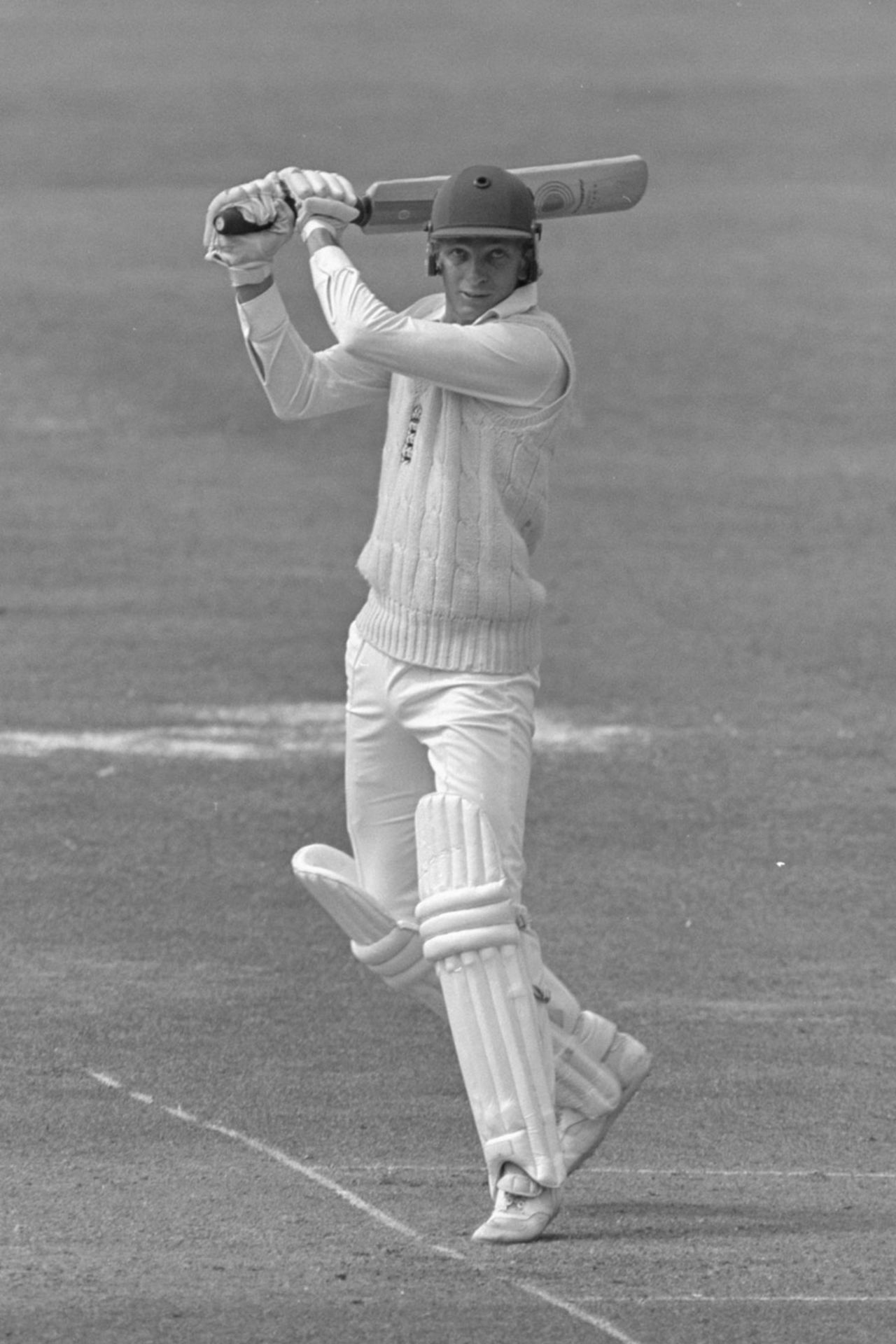 David Gower bats, England v Australia, second Test, Lord's, July 1, 1985