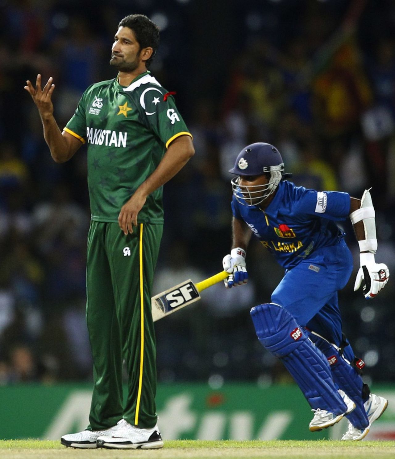 Sohail Tanvir replaced Abdul Razzaq in Pakistan's line-up, Sri Lanka v Pakistan, 1st semi-final, World Twenty20, Colombo, October 4, 2012