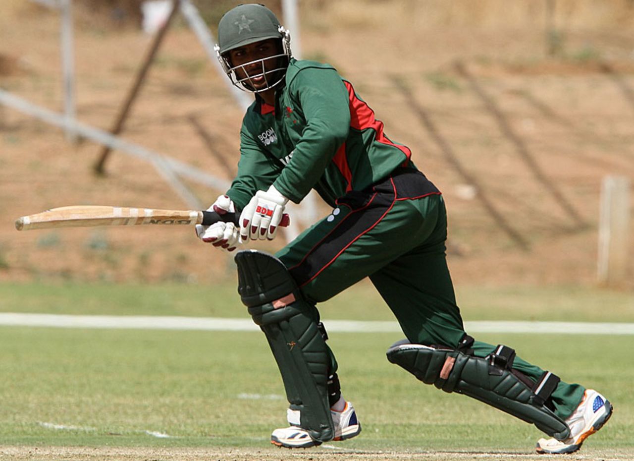 Tanmay Mishra made an unbeaten 34, Kenya v Namibia, World Cricket League Championship, Windhoek, October 4, 2012