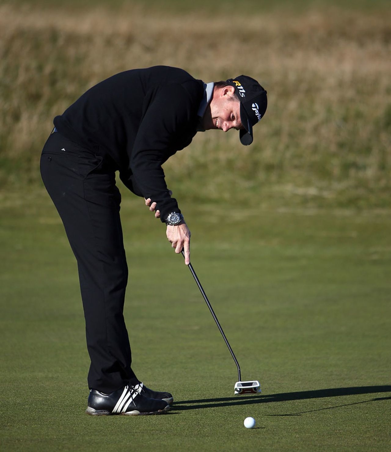 Andrew Strauss on the golf course, Alfred Dunhill Links Championship, St Andrews, October 4, 2012