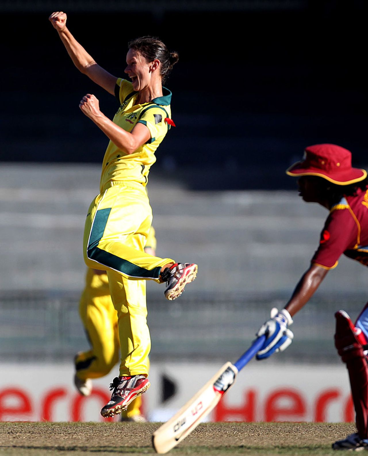 Julie Hunter finished with 5 for 22, Australia v West Indies, 2nd semi-final, Women's World Twenty20, Colombo, October 5, 2012