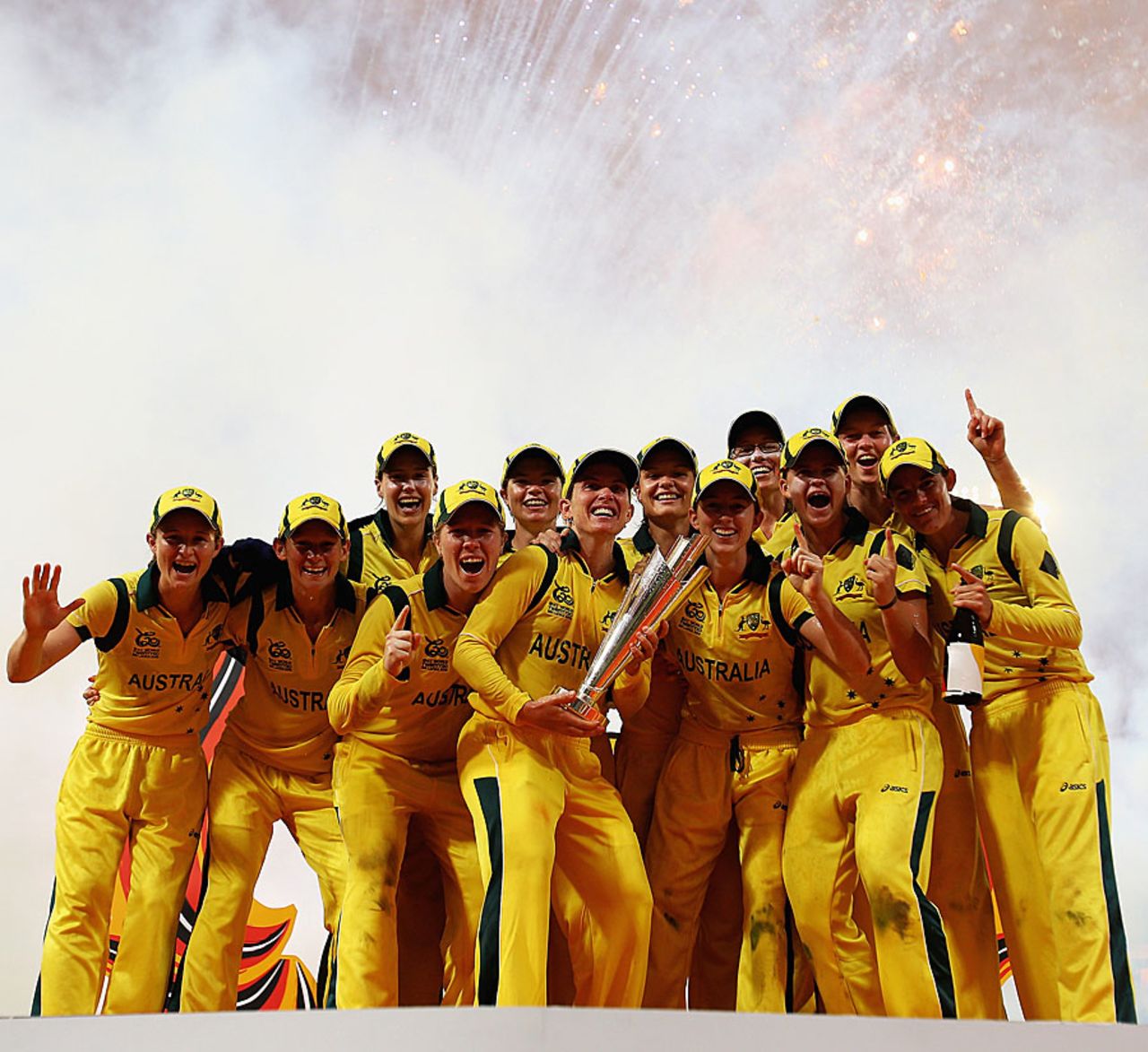 The victorious Australia Women's Twenty20 team, Australia v England, final, Women's World Twenty20, Colombo, October 7, 2012