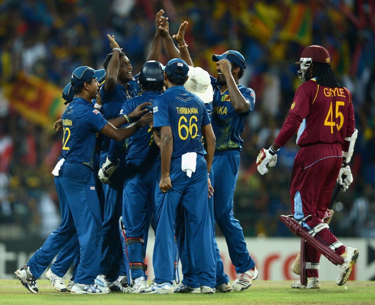 Ajantha Mendis dismissed Chris Gayle for 3 off 16 balls, Sri Lanka v West Indies, final, World Twenty20, Colombo, October 7, 2012