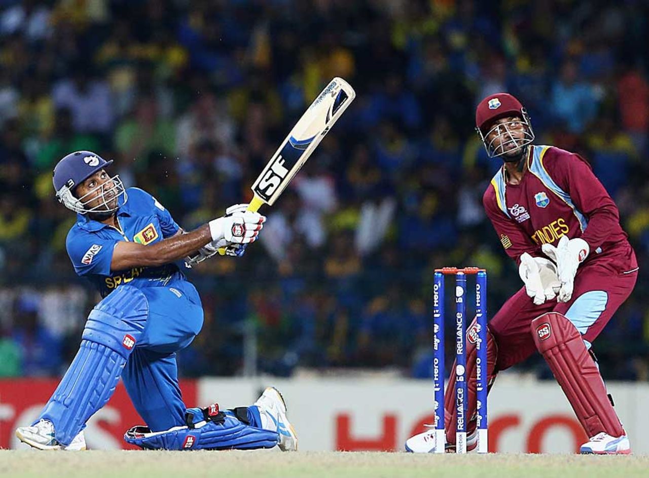 Mahela Jayawardene sweeps, Sri Lanka v West Indies, final, World Twenty20, Colombo, October 7, 2012