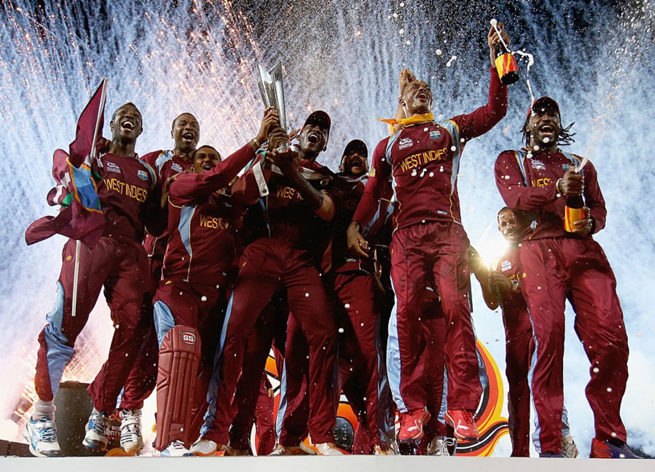 The fireworks start as West Indies get their hands on the prize, Sri Lanka v West Indies, final, World Twenty20, Colombo, October 7, 2012