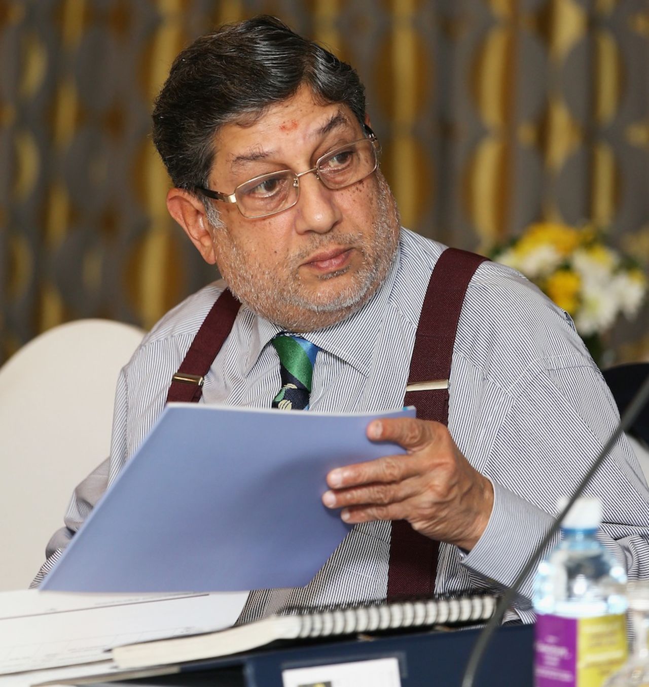 BCCI president N Srinivasan during the ICC meeting, Colombo, October 9, 2012
