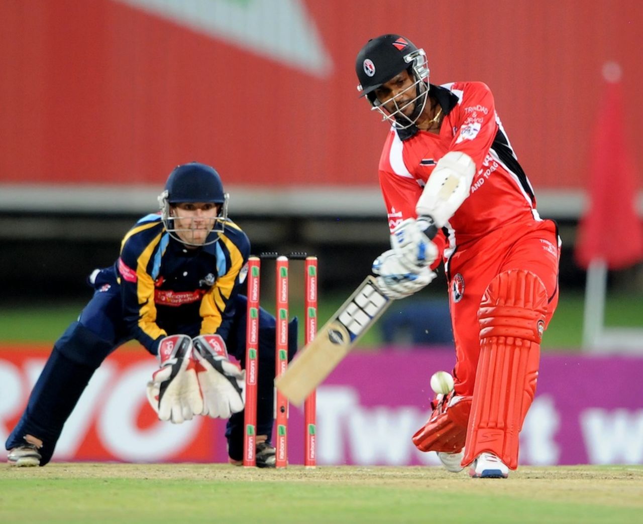Denesh Ramdin scored 59 off 40 balls, Trinidad & Tobago v Yorkshire, Champions League T20, Centurion, October 10, 2012