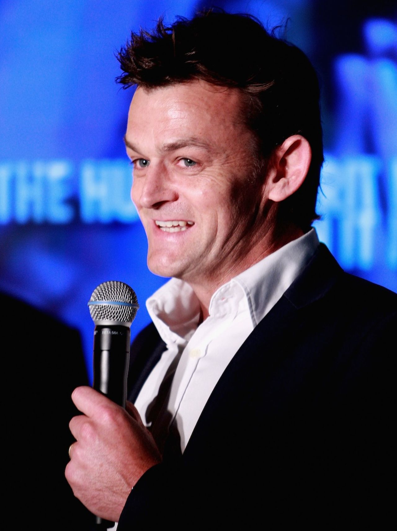 Adam Gilchrist speaks to the media after being inducted into Sport Australia's Hall of Fame, Melbourne, October 11, 2012