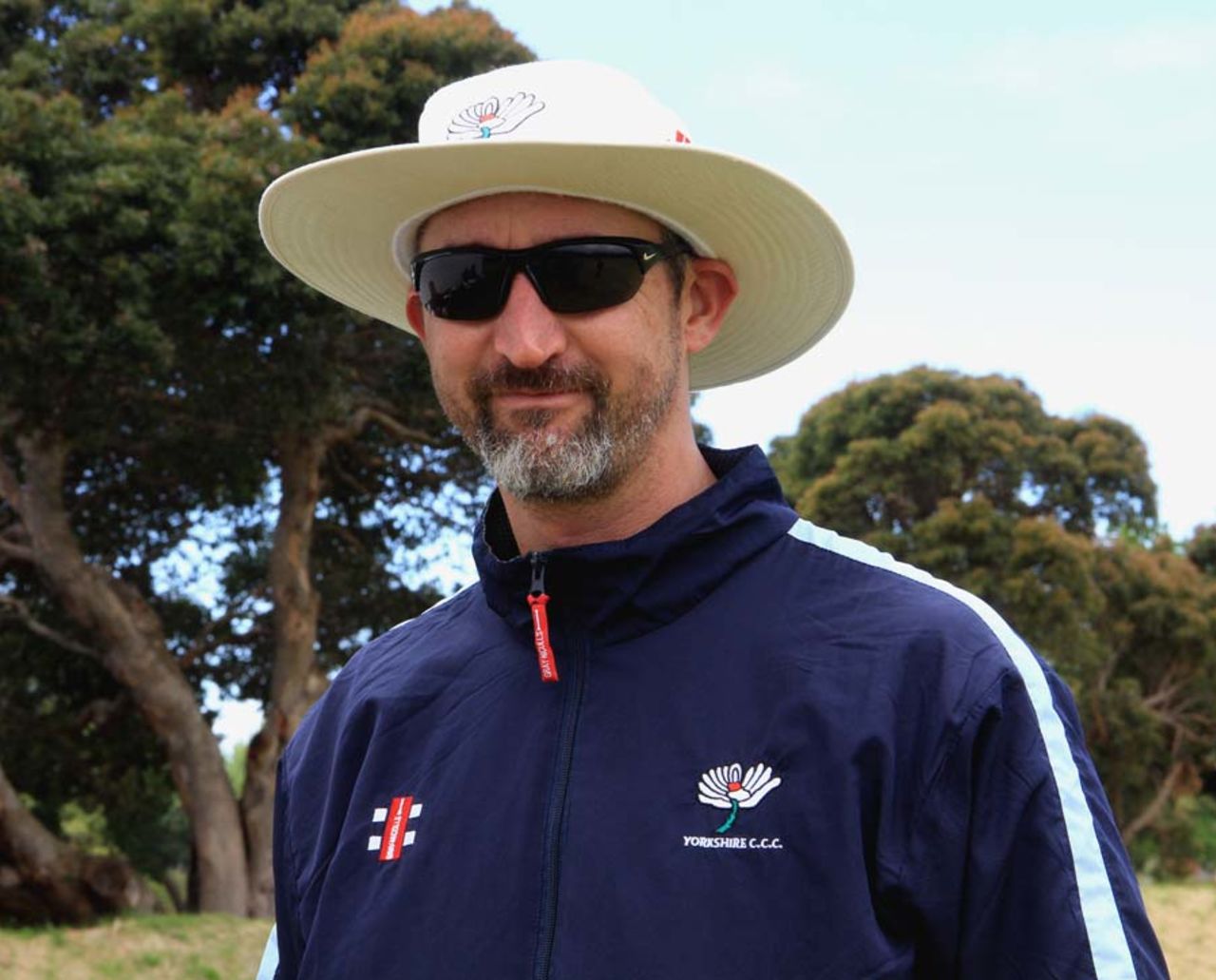 Yorkshire coach Jason Gillespie at a training session, Cape Town, October 15, 2012