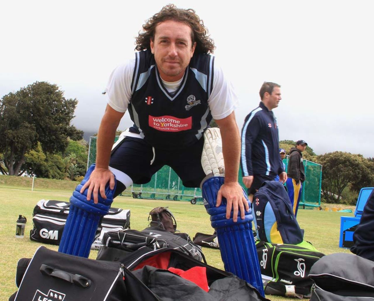 Ryan Sidebottom stares into the camera at practice, Capte Town, October 15, 2012