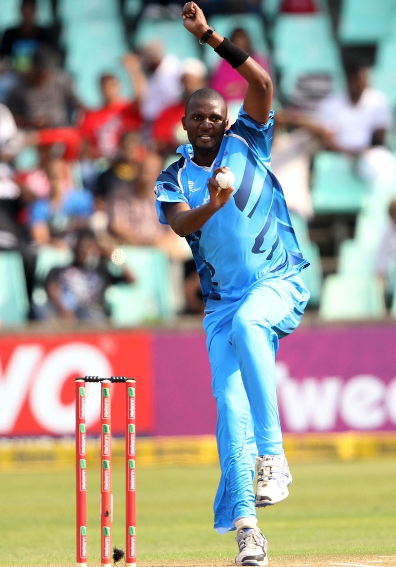 Ethy Mbhalati picked up three wickets, Auckland Aces v Titans, Group A, Champions League T20, Durban, October 17, 2012