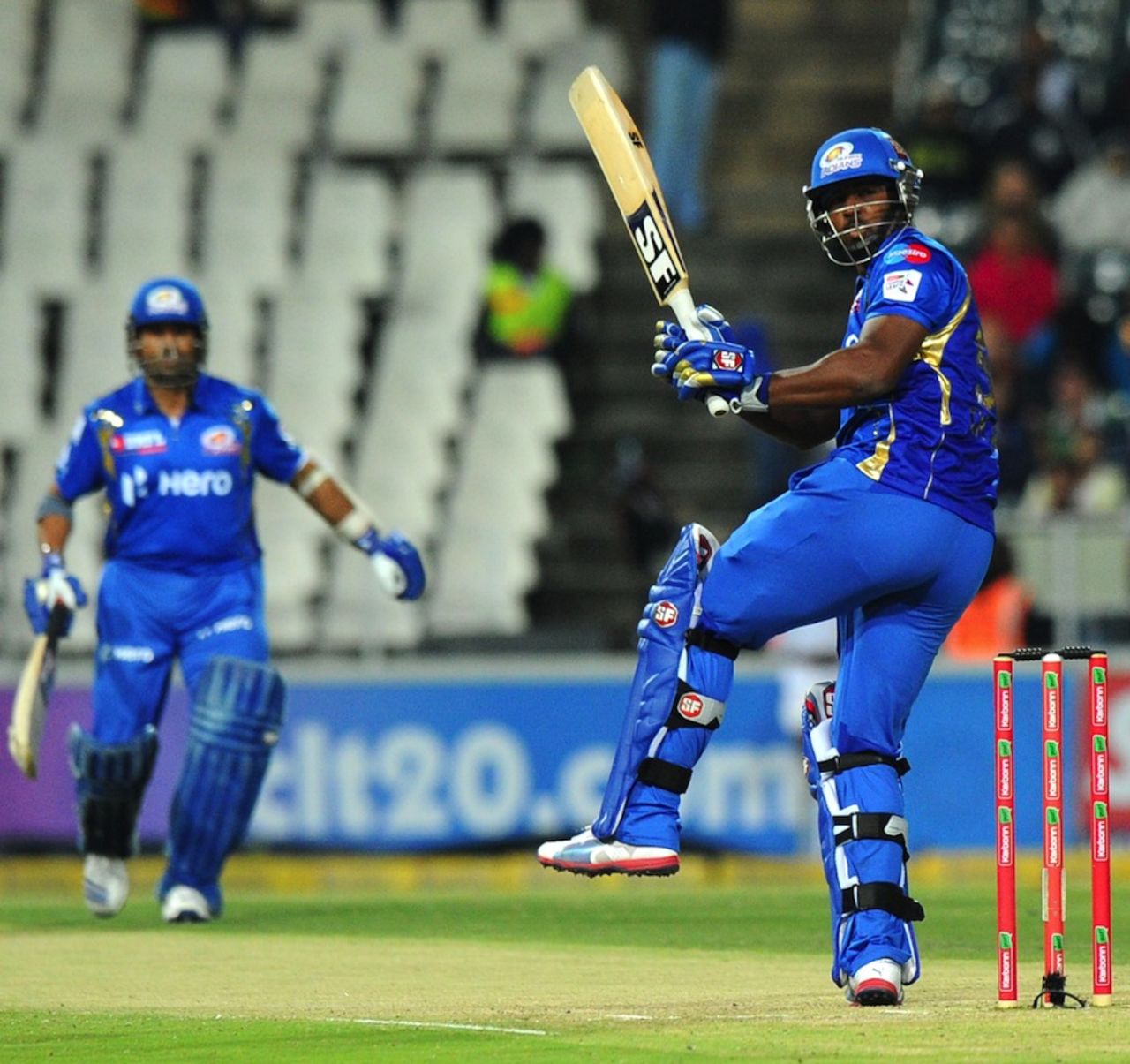 Dwayne Smith swivels to guide the ball on the leg side, Chennai Super Kings v Mumbai Indians, Group B, Champions League T20, October 20, 2012 