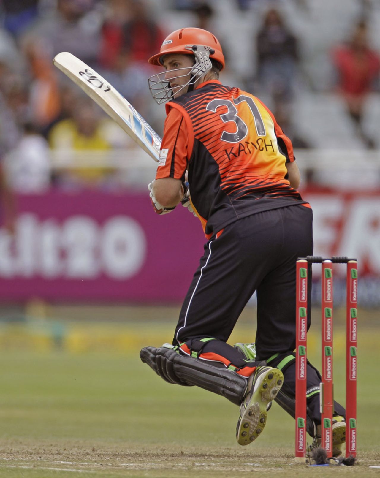Simon Katich worked his way to 34 off 33, Delhi Daredevils v Perth Scorchers, Champions League T20, Cape Town, October 21, 2012