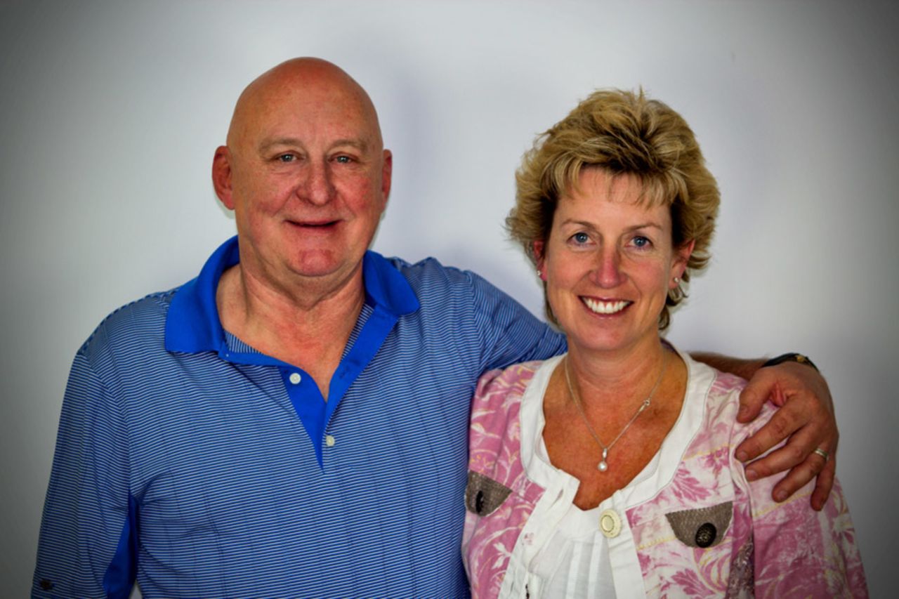Ian Davis with his wife, Libby, 2012