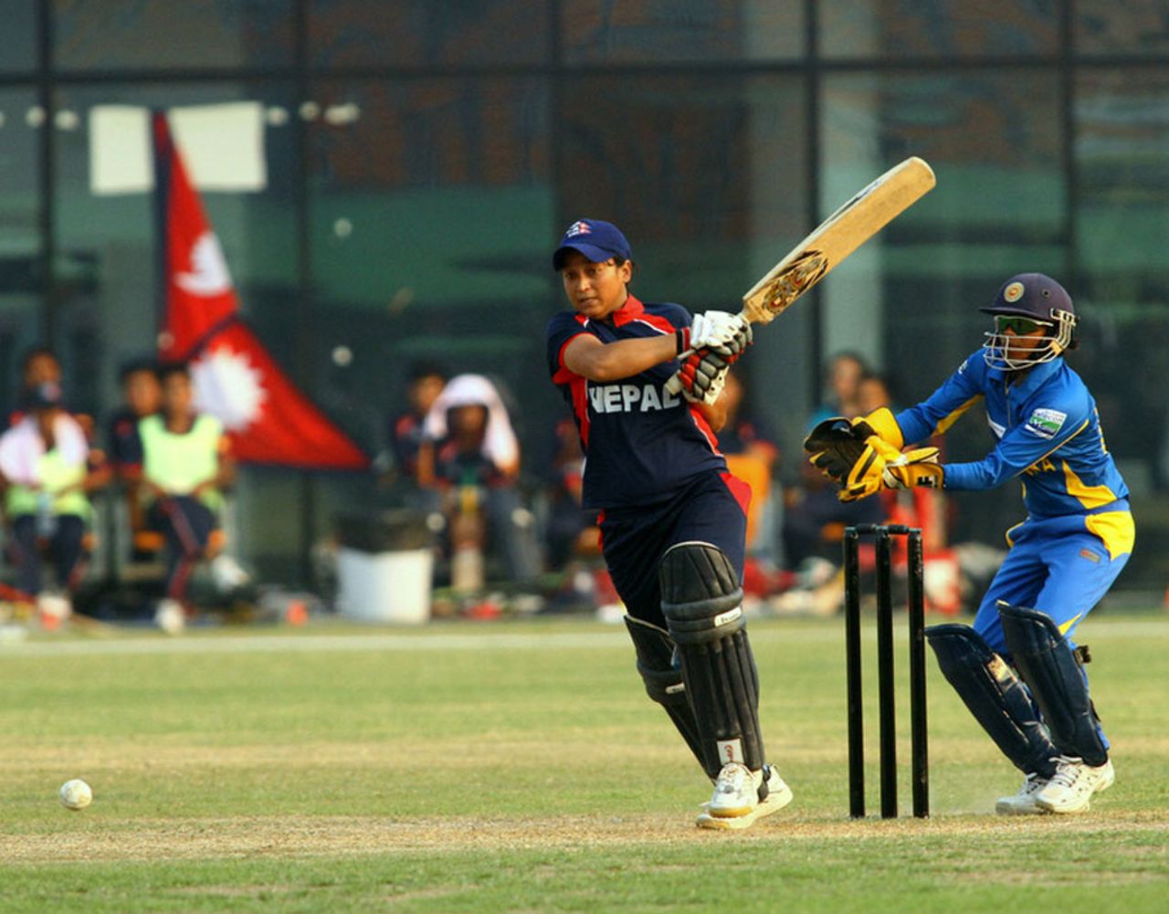 Action from the match between Nepal and Sri Lanka, ACC Women's T20 Asia Cup, Guangzhou, October 25, 2012