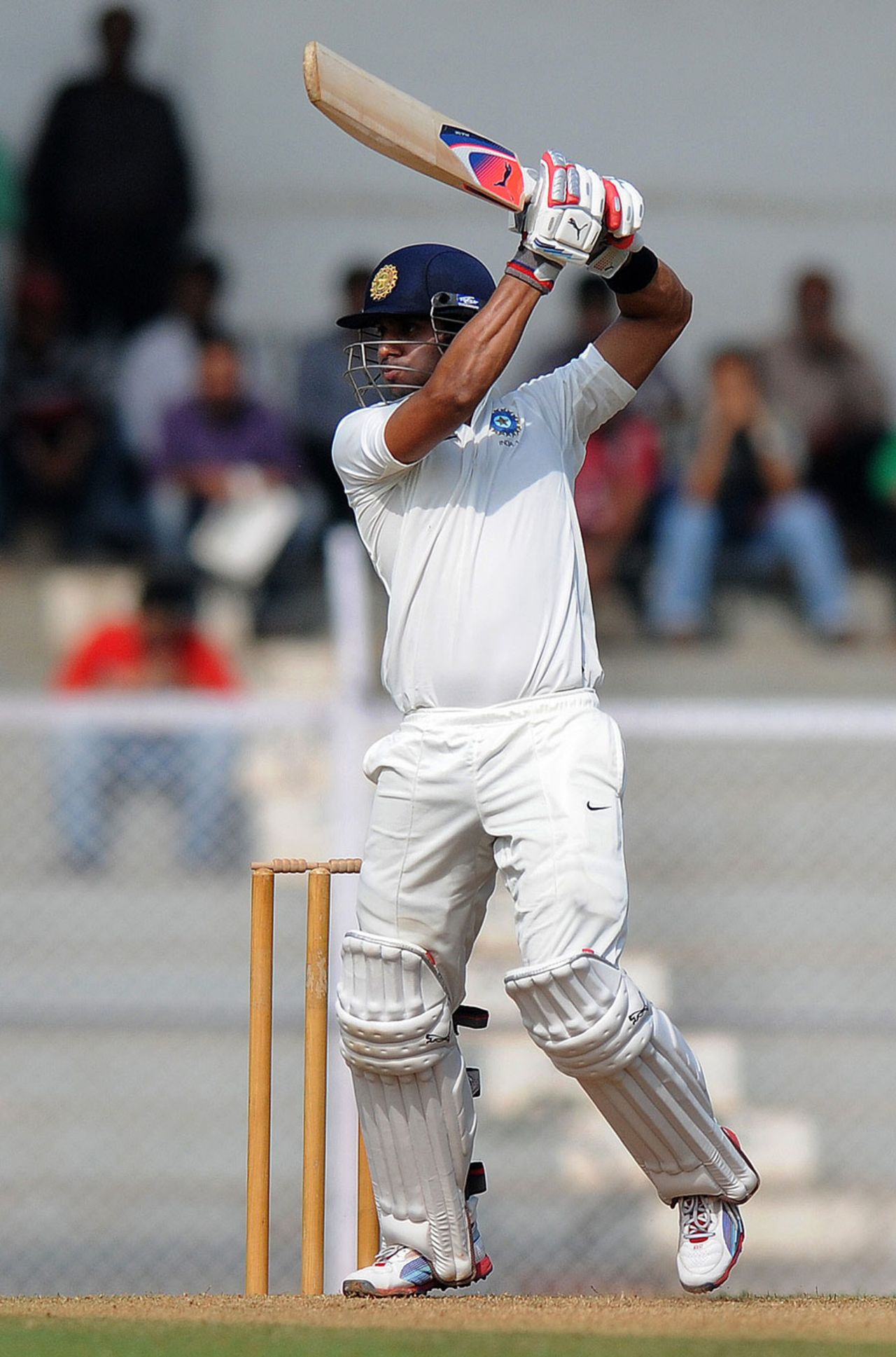 Manoj Tiwary was involved in a century stand for the seventh wicket, India A v England XI, tour match, Mumbai, 1st day, October 30, 2012