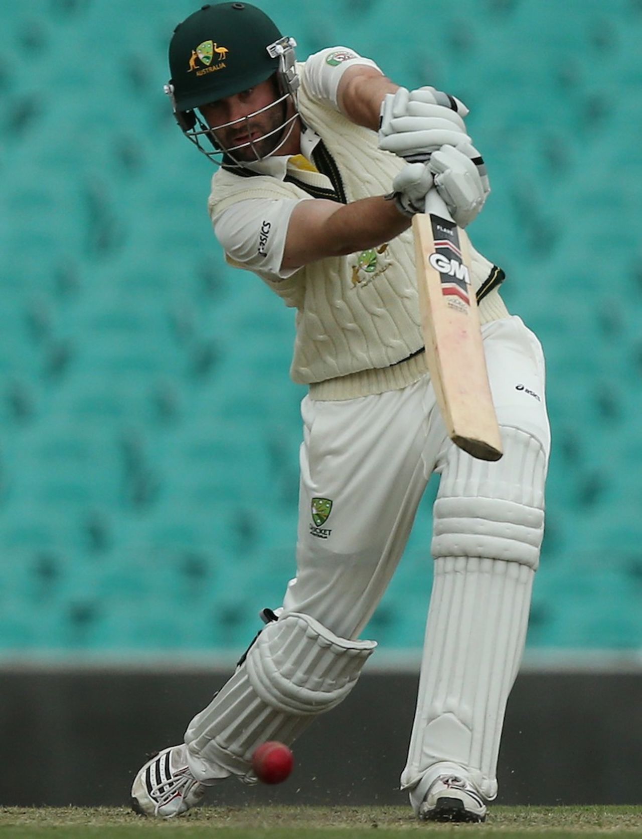 Alex Doolan drives during his innings of 161, Australia A v South Africans, Sydney, 2nd day, November 3, 2012