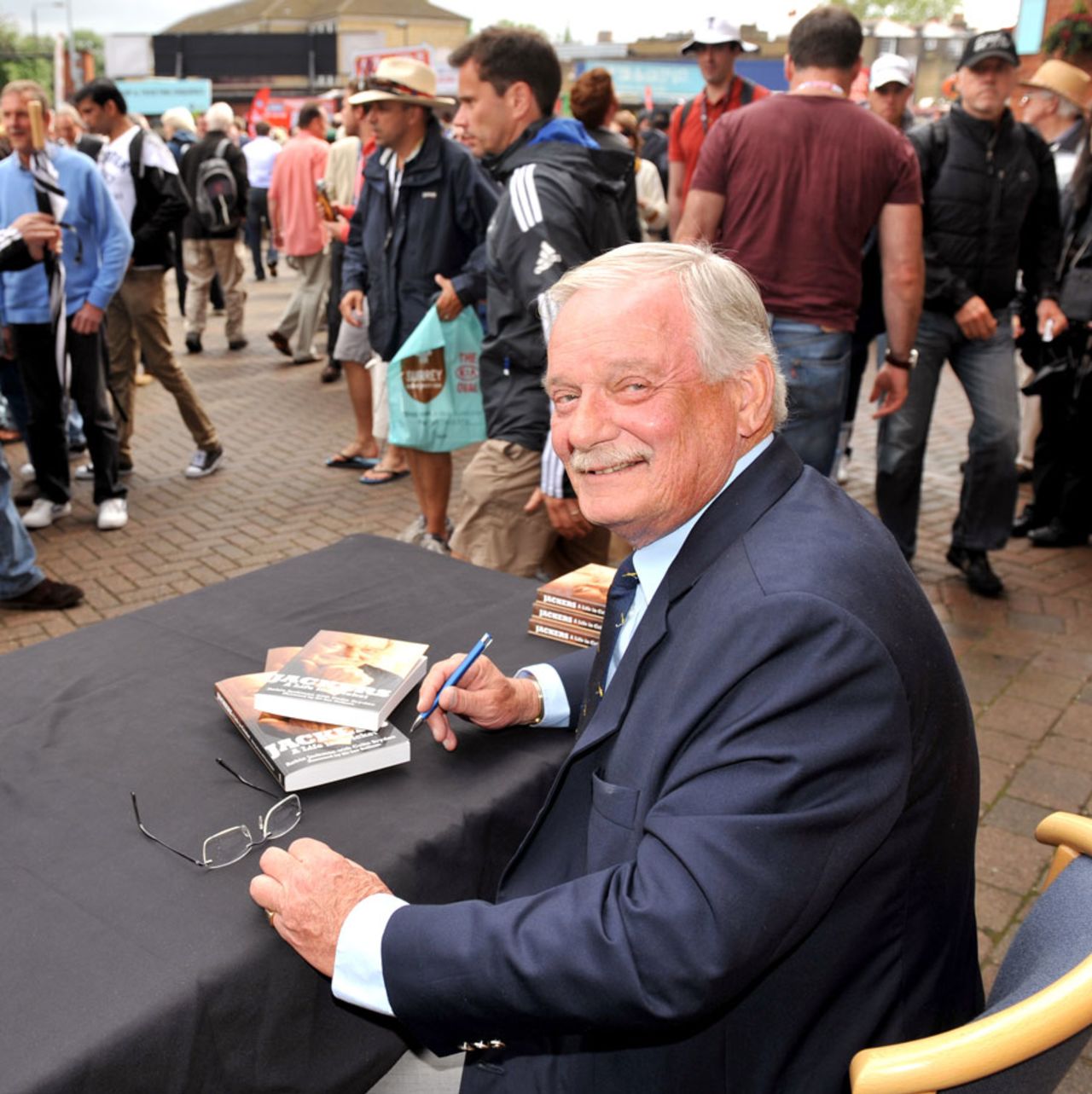 Robin Jackman signs copies of his autobiography, London, July 1, 2012