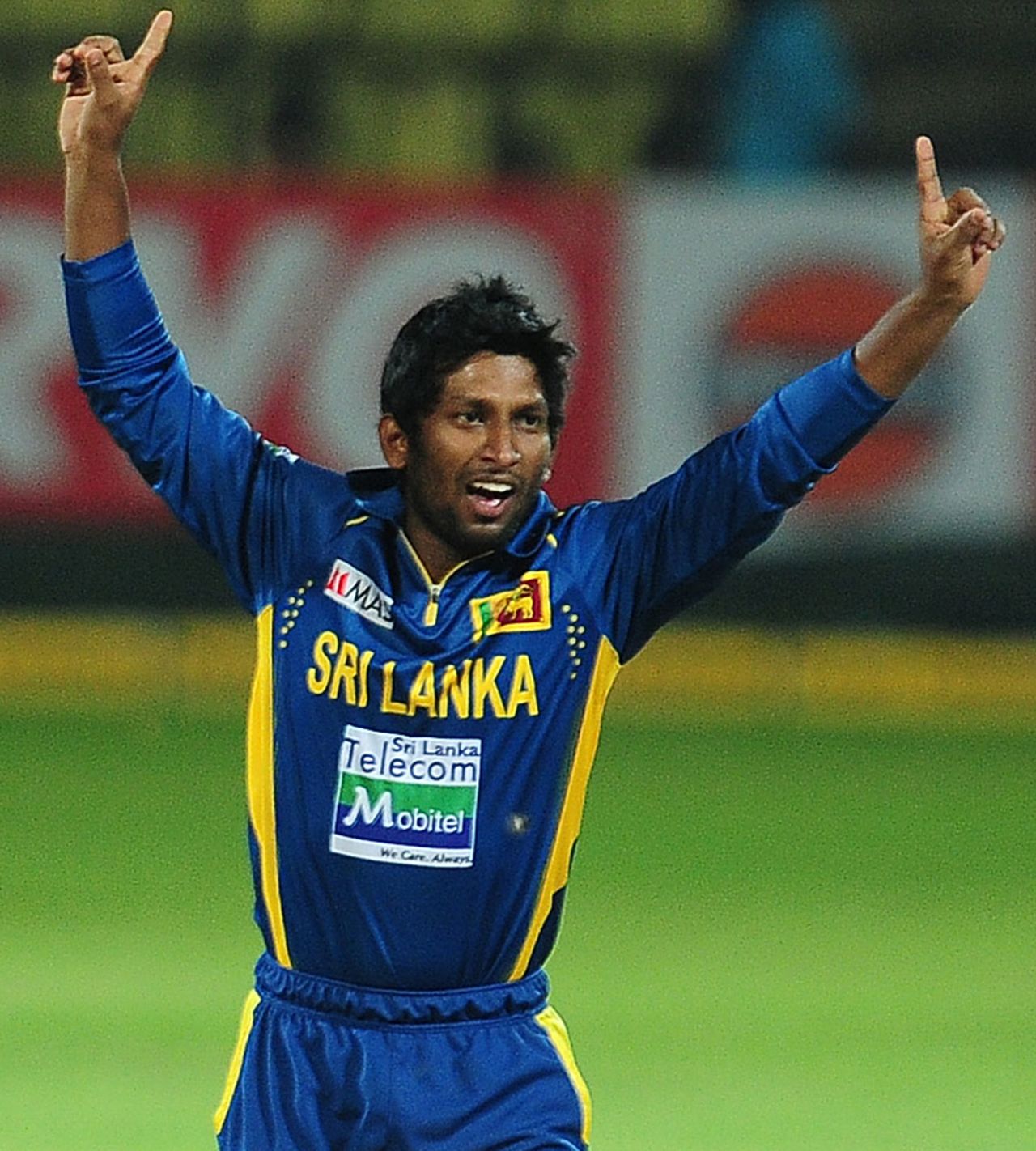 Jeevan Mendis celebrates a wicket, Sri Lanka v New Zealand, 3rd ODI, Pallekele, November 6, 2012