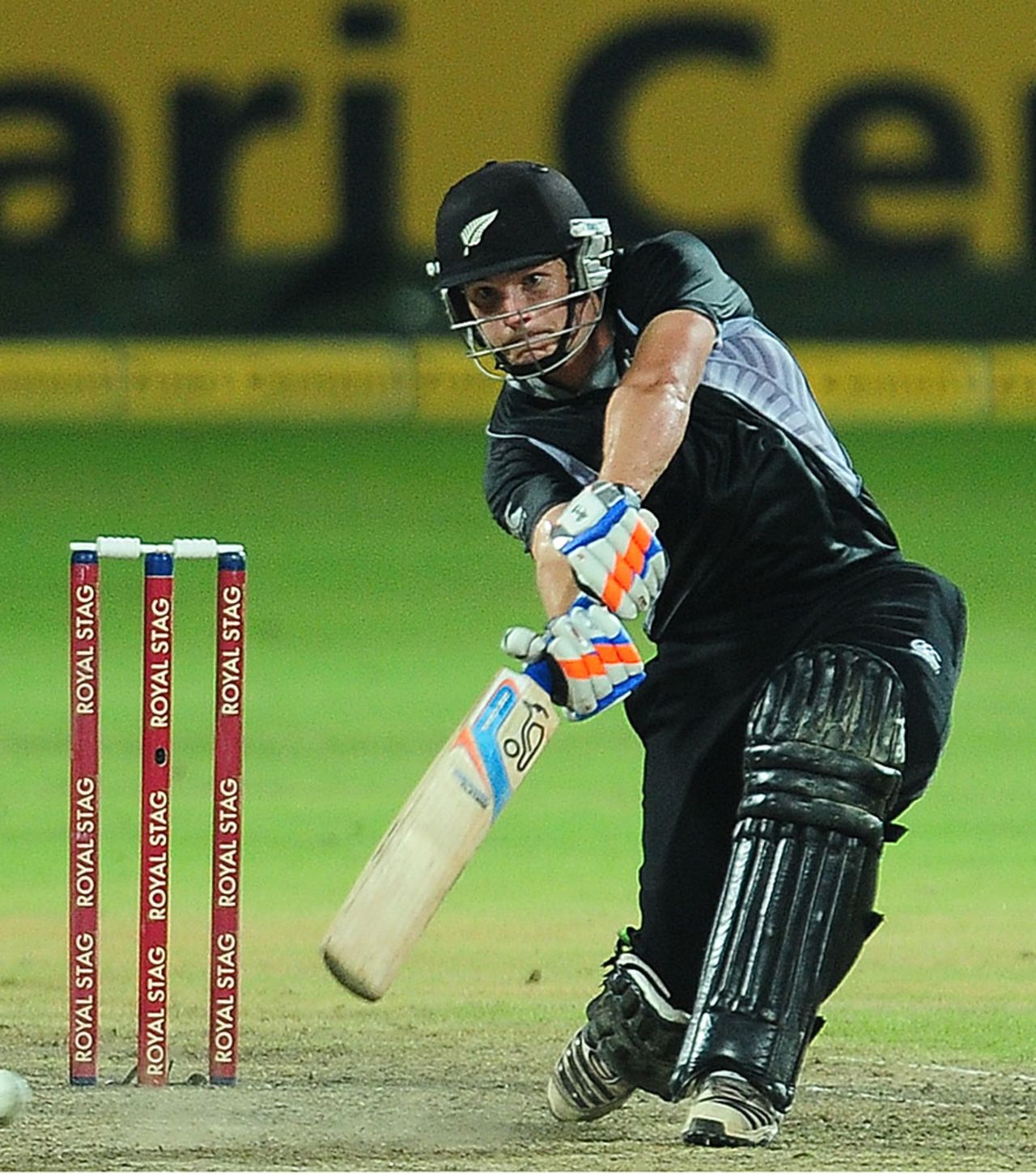 BJ Watling drives through the off side, Sri Lanka v New Zealand, 3rd ODI, Pallekele, November 6, 2012