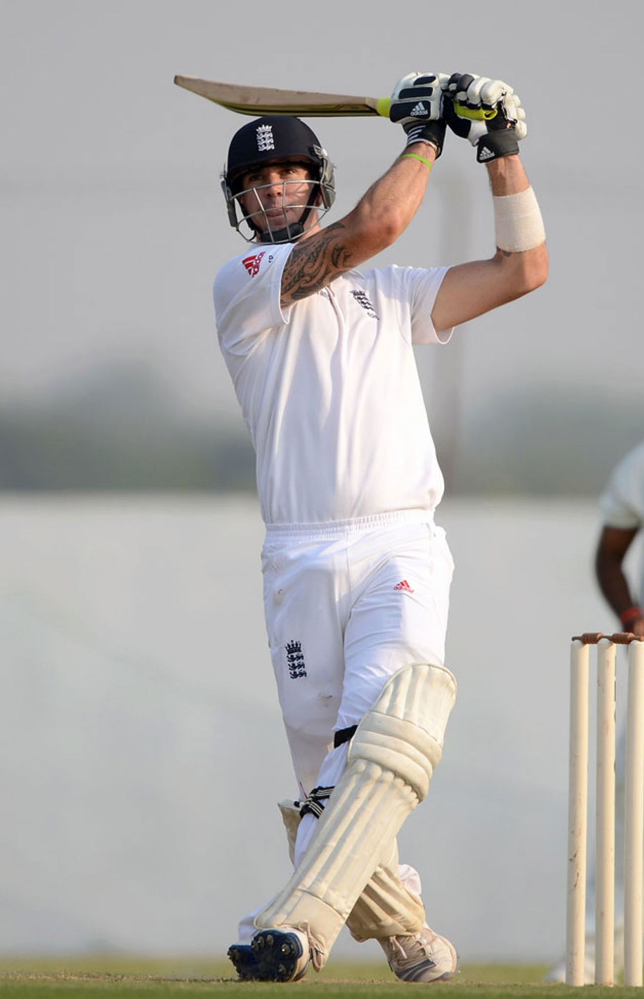 Kevin Pietersen blazed an 86-ball century, Haryana v England XI, 1st day, Ahmedabad, November 8, 2012