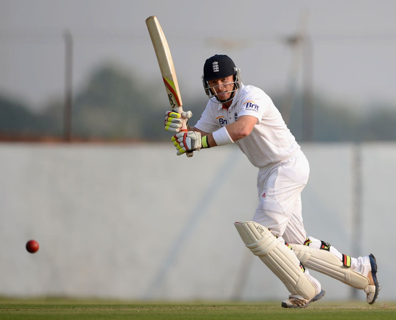 Ian Bell made an unbeaten half-century, Haryana v England XI, 1st day, Ahmedabad, November 8, 2012
