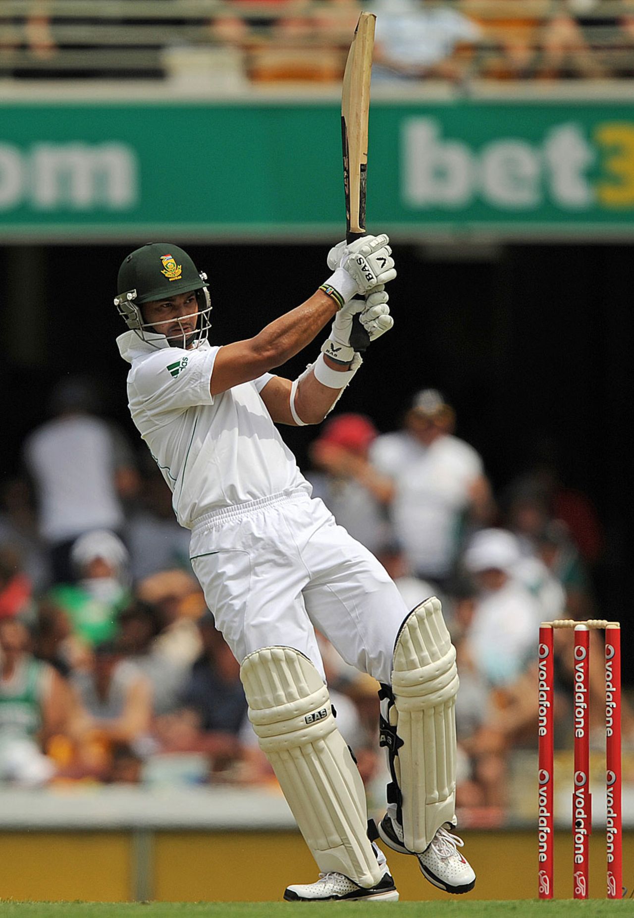 Alviro Petersen plays one of his favourite shots, Australia v South Africa, 1st Test, Brisbane, 1st day, November 9, 2012