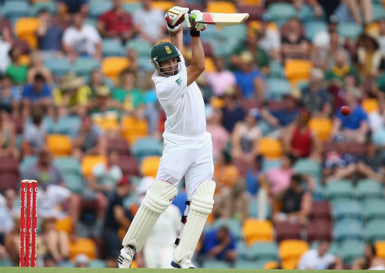 Jacques Kallis drives off the back foot, Australia v South Africa, 1st Test, Brisbane, 1st day, November 9, 2012