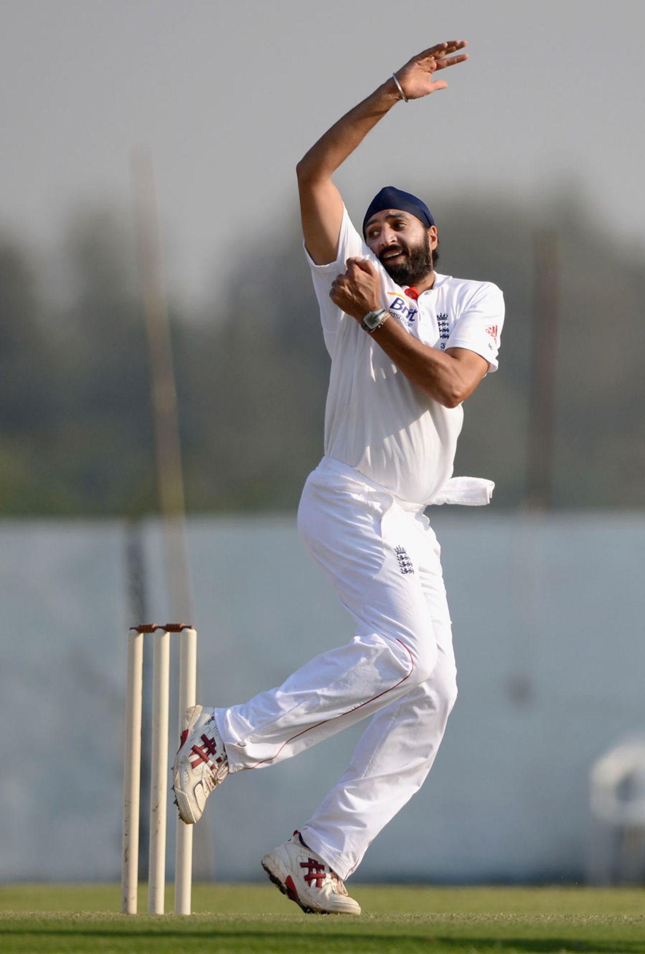Monty Panesar bowled economically and took a wicket, Haryana v England XI, tour match, Ahmedabad, 2nd day, November 9, 2012