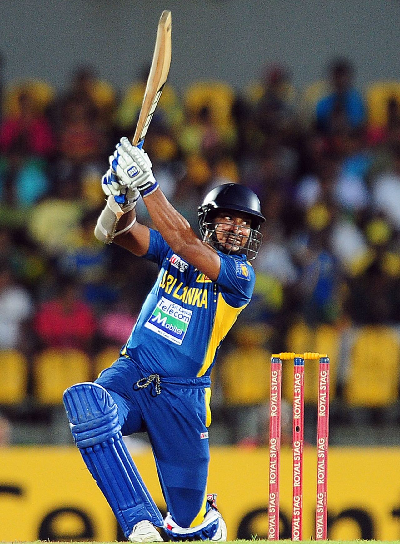 Kumar Sangakkara plays towards the off side, Sri Lanka v New Zealand, 4th ODI, Hambantota, November 10, 2012