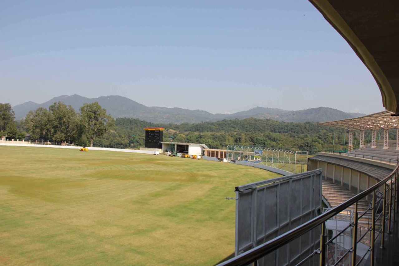 A view of the Atal Behari Vajpayee Stadium in Nadaun, Himachal Pradesh, November 10, 2012