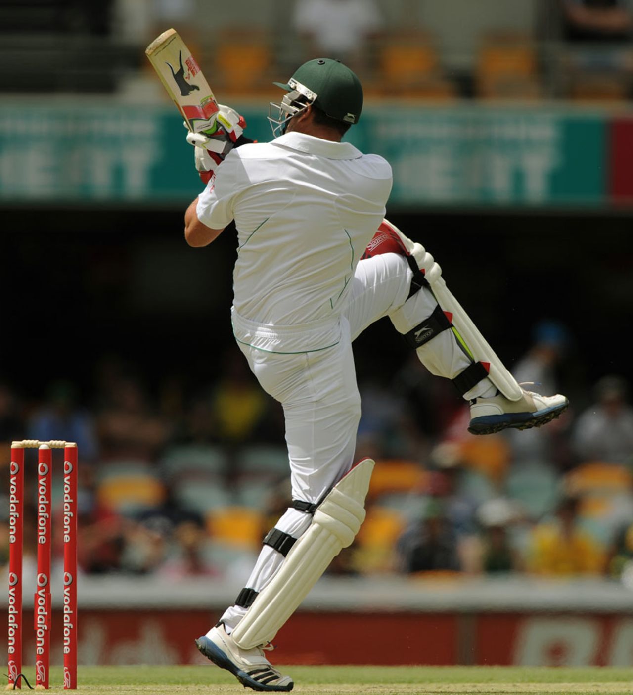 Jacques Kallis sends the ball towards square leg, Australia v South Africa, first Test, day three, Brisbane, November 11, 2012