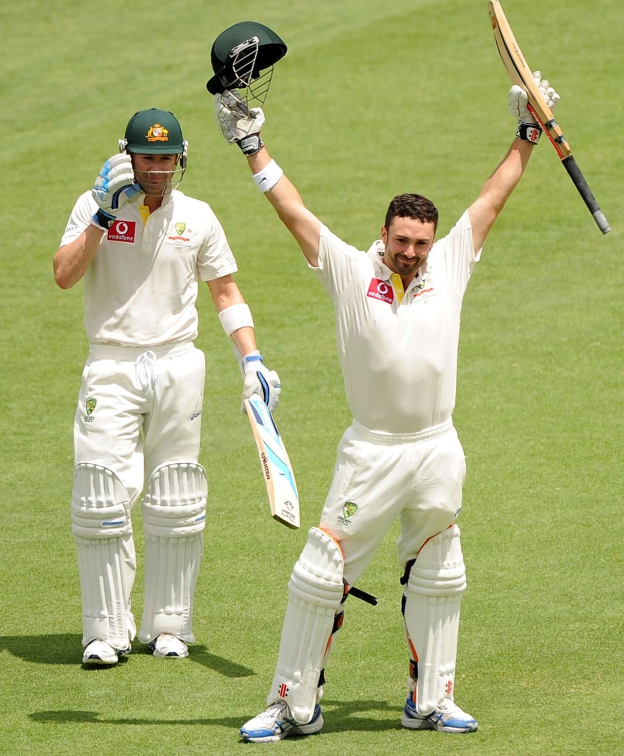 Ed Cowan reaches his first Test century, Australia v South Africa, first Test, day four, Brisbane, November 12, 2012