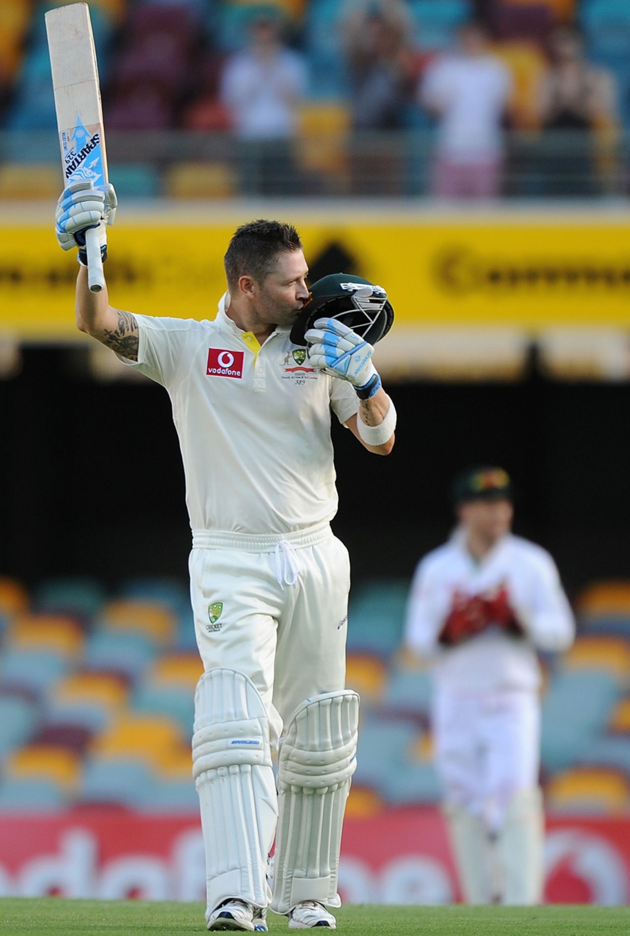 Michael Clarke reached his third double century in 2012, Australia v South Africa, 1st Test, 4th day, Brisbane, November 12, 2012