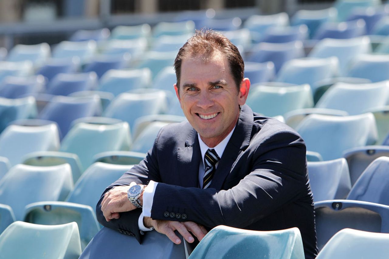 Newly appointed Western Australia Warriors coach Justin Langer at the WACA, Perth, November 14, 2012