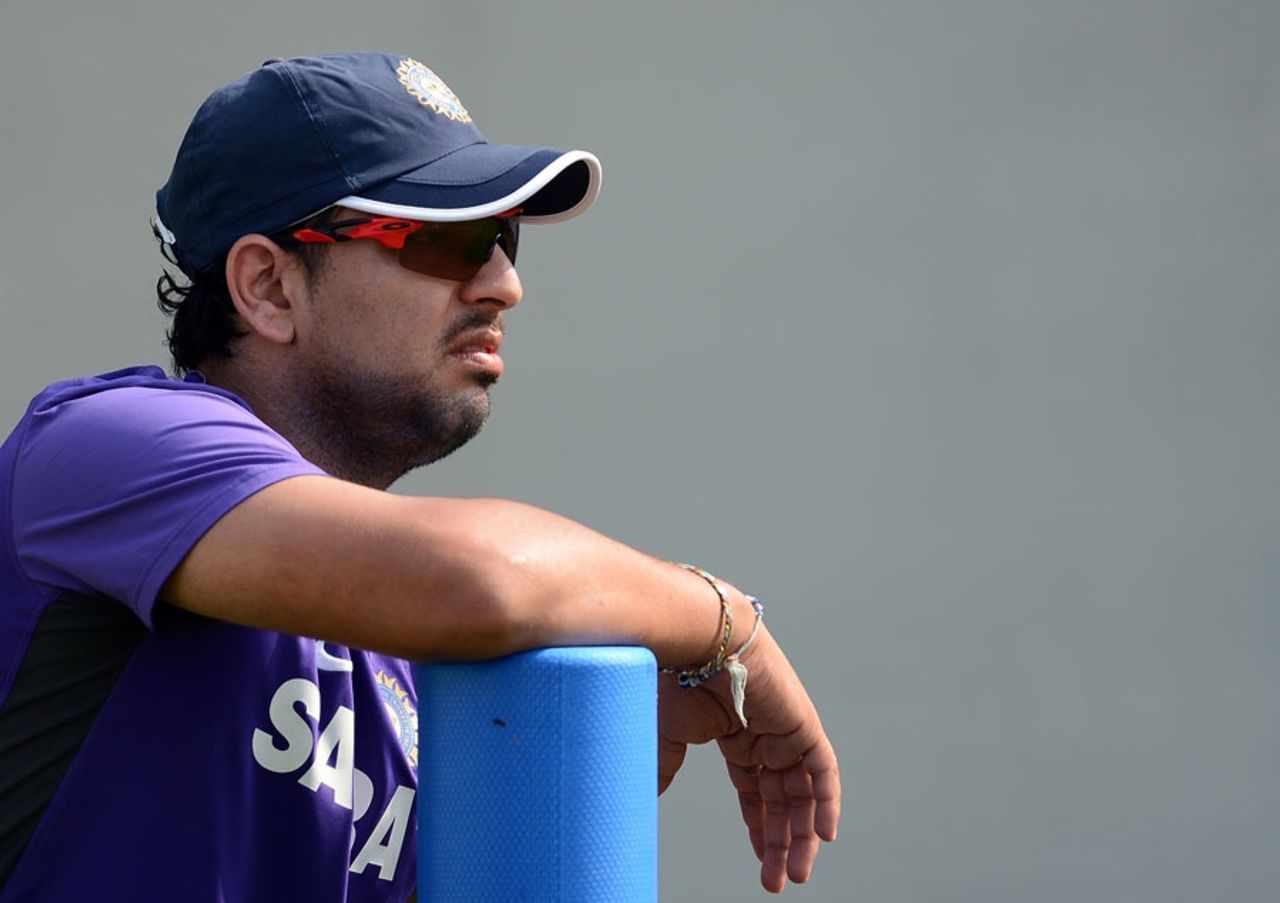 Yuvraj Singh at India's practice session, Ahmedabad, November 14, 2012