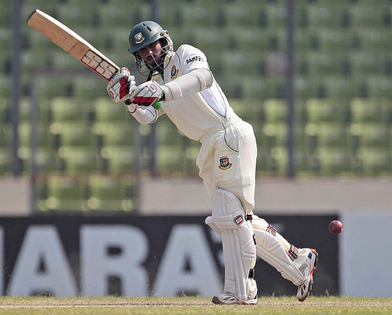 Naeem Islam plays through the leg side, Bangladesh v West Indies, 1st Test, Mirpur, 3rd day, November 15, 2012